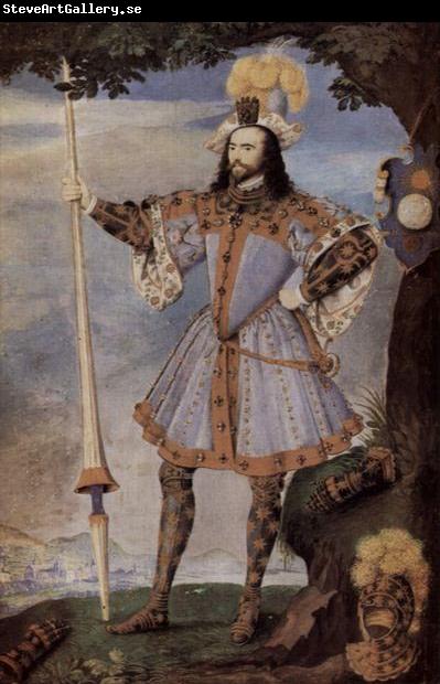 Nicholas Hilliard Large miniature of George Clifford